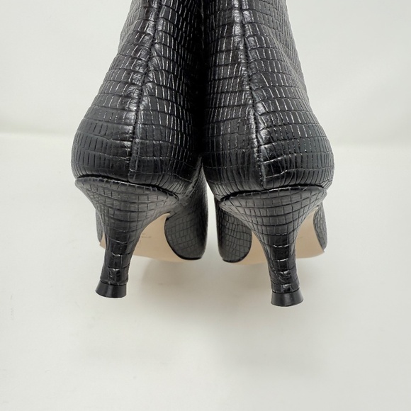 New Bruno Magli Nerina Bootie Black Snake Sz 7.5 - Picture 5 of 13